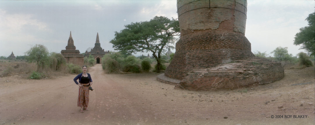 Keri Pickett in Bagan in 2004.